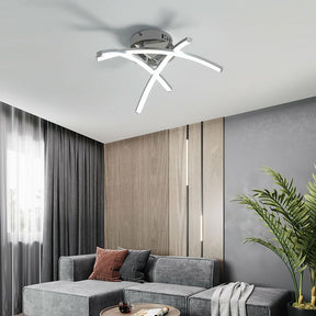 Modern Trident Arc Bedroom LED Ceiling Lights