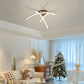 Modern Trident Arc Bedroom LED Ceiling Lights