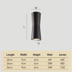 Modern Waterproof LED Outdoor Up And Down Lights
