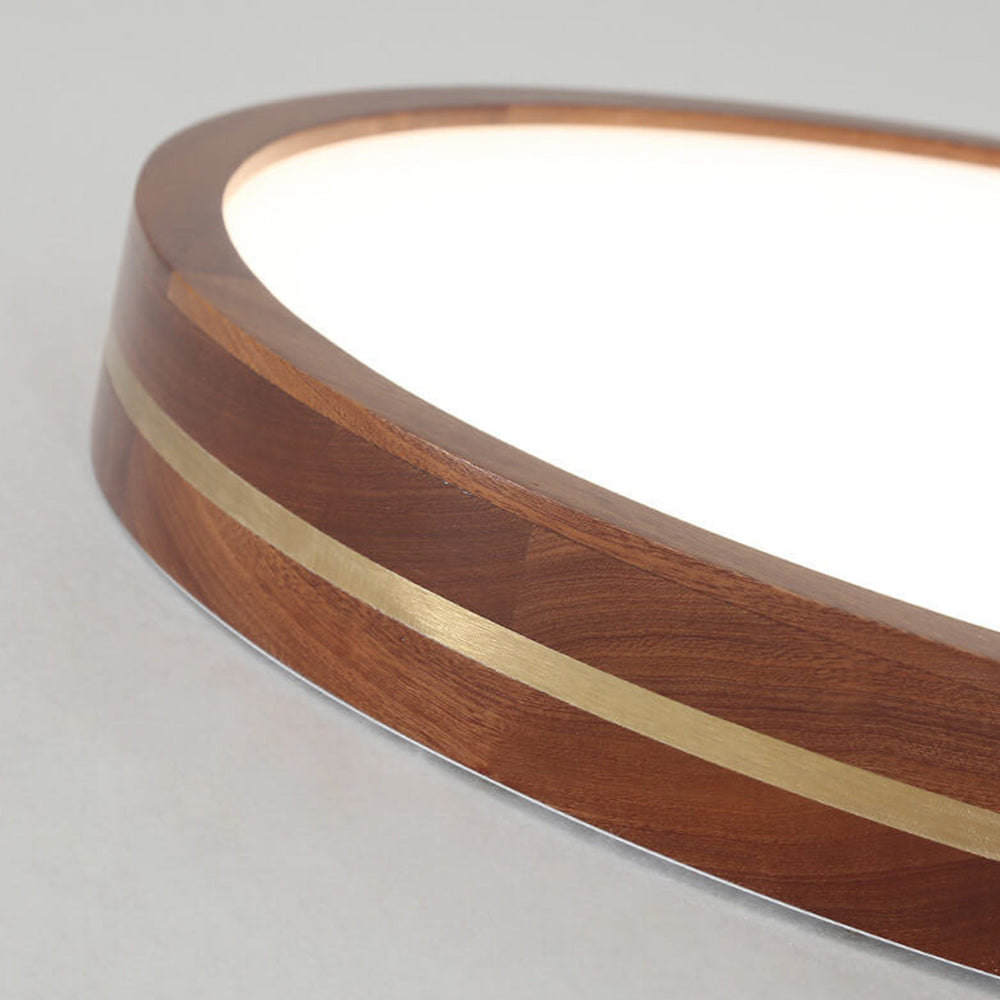 Simple Brown Dimmable LED Ceiling Light