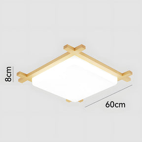 Modern Creative Wood Square LED Ceiling Lights