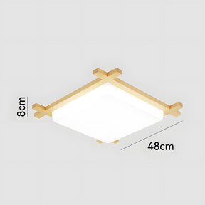 Modern Creative Wood Square LED Ceiling Lights