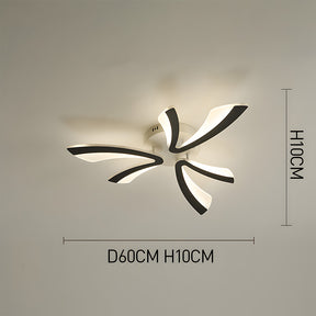 Nordic Petal Acrylic Living Room Ceiling Lights