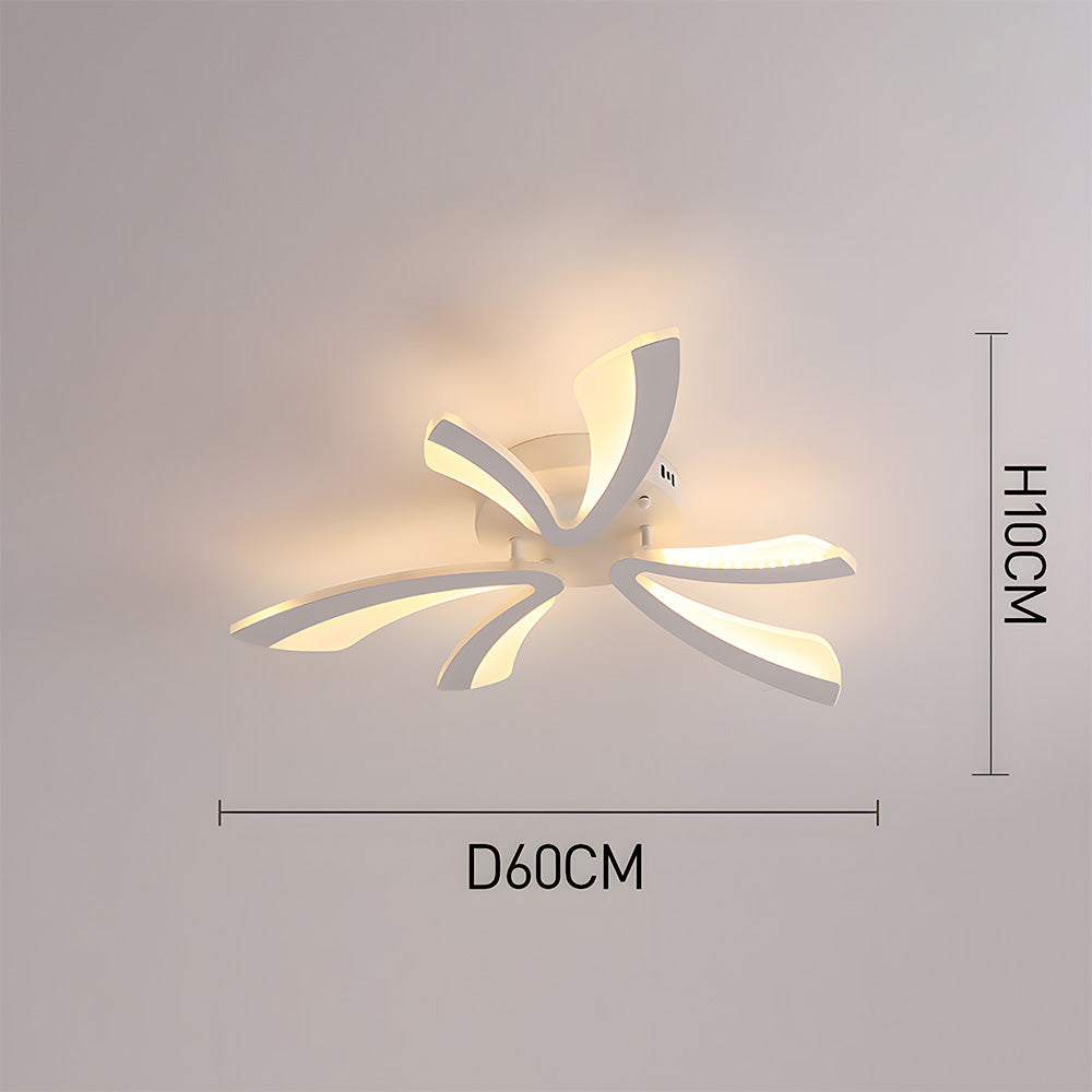 Nordic Petal Acrylic Living Room Ceiling Lights