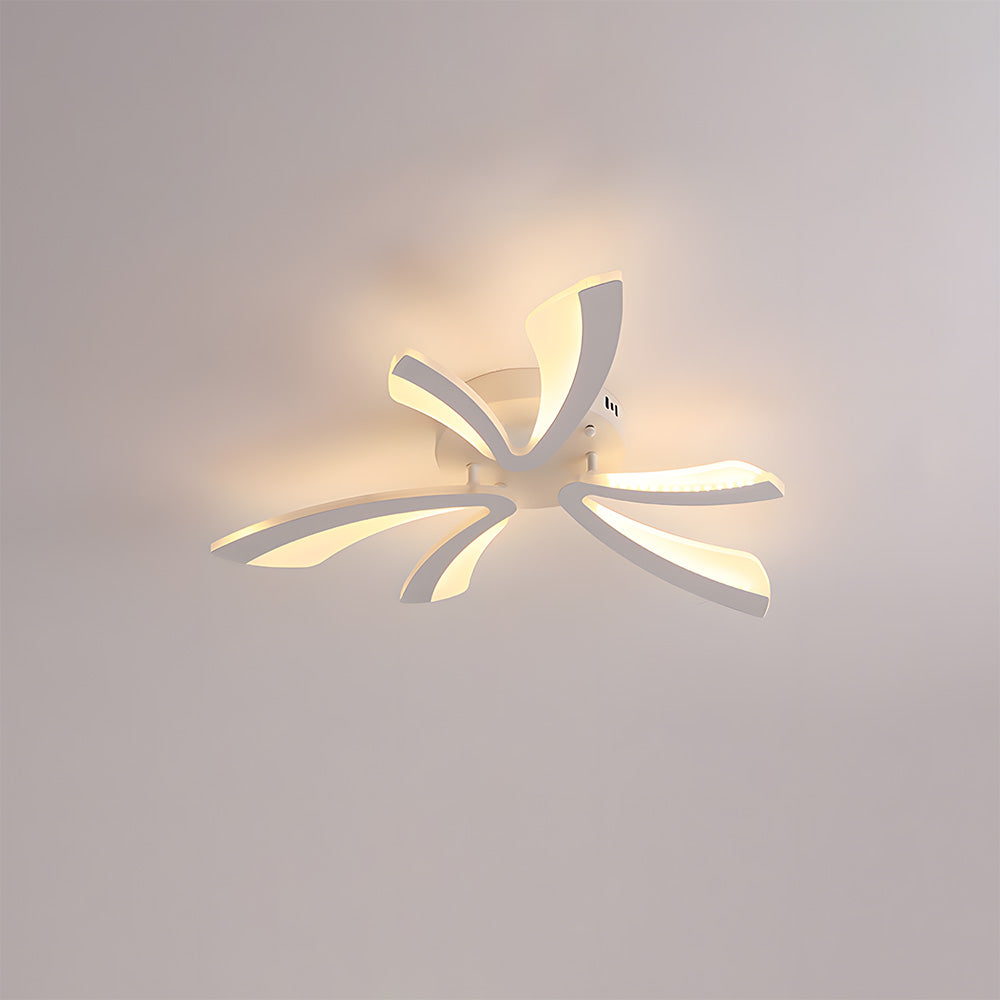 Nordic Petal Acrylic Living Room Ceiling Lights