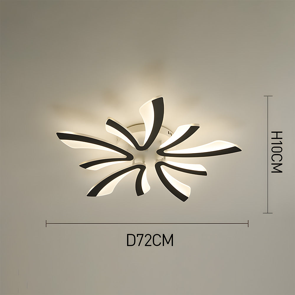 Nordic Petal Acrylic Living Room Ceiling Lights