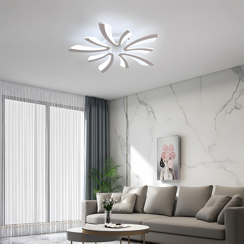 Nordic Petal Acrylic Living Room Ceiling Lights