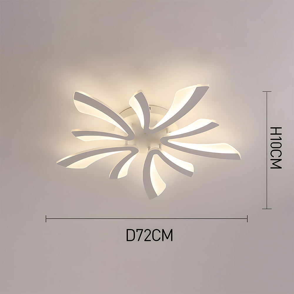 Nordic Petal Acrylic Living Room Ceiling Lights