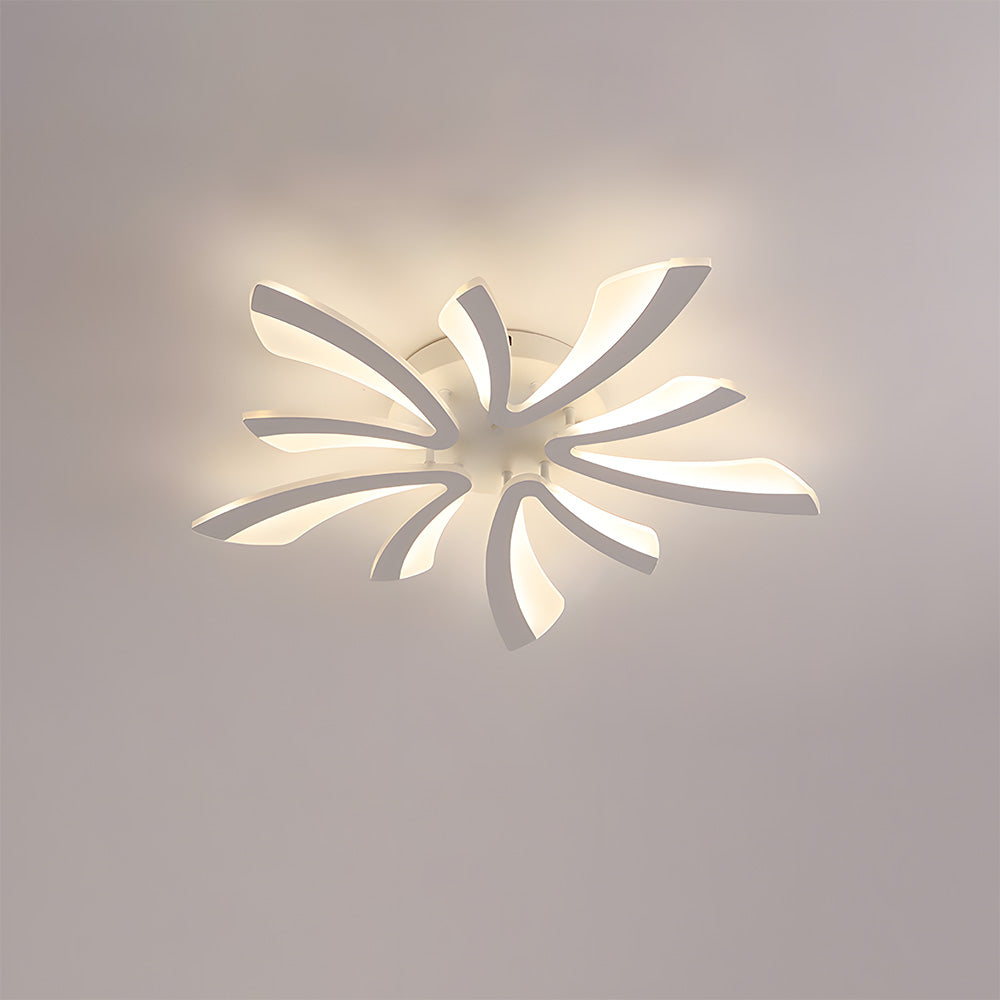 Nordic Petal Acrylic Living Room Ceiling Lights