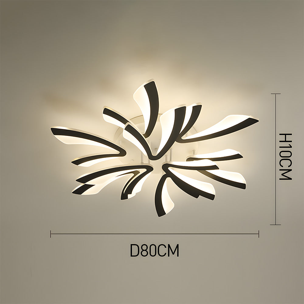 Nordic Petal Acrylic Living Room Ceiling Lights