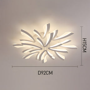 Nordic Petal Acrylic Living Room Ceiling Lights