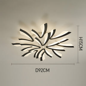 Nordic Petal Acrylic Living Room Ceiling Lights