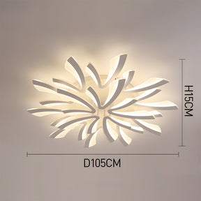 Nordic Petal Acrylic Living Room Ceiling Lights