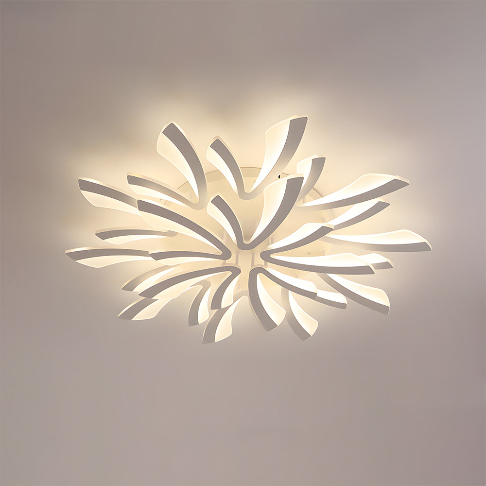 Nordic Petal Acrylic Living Room Ceiling Lights