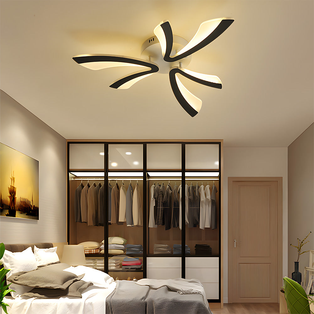 Nordic Petal Acrylic Living Room Ceiling Lights