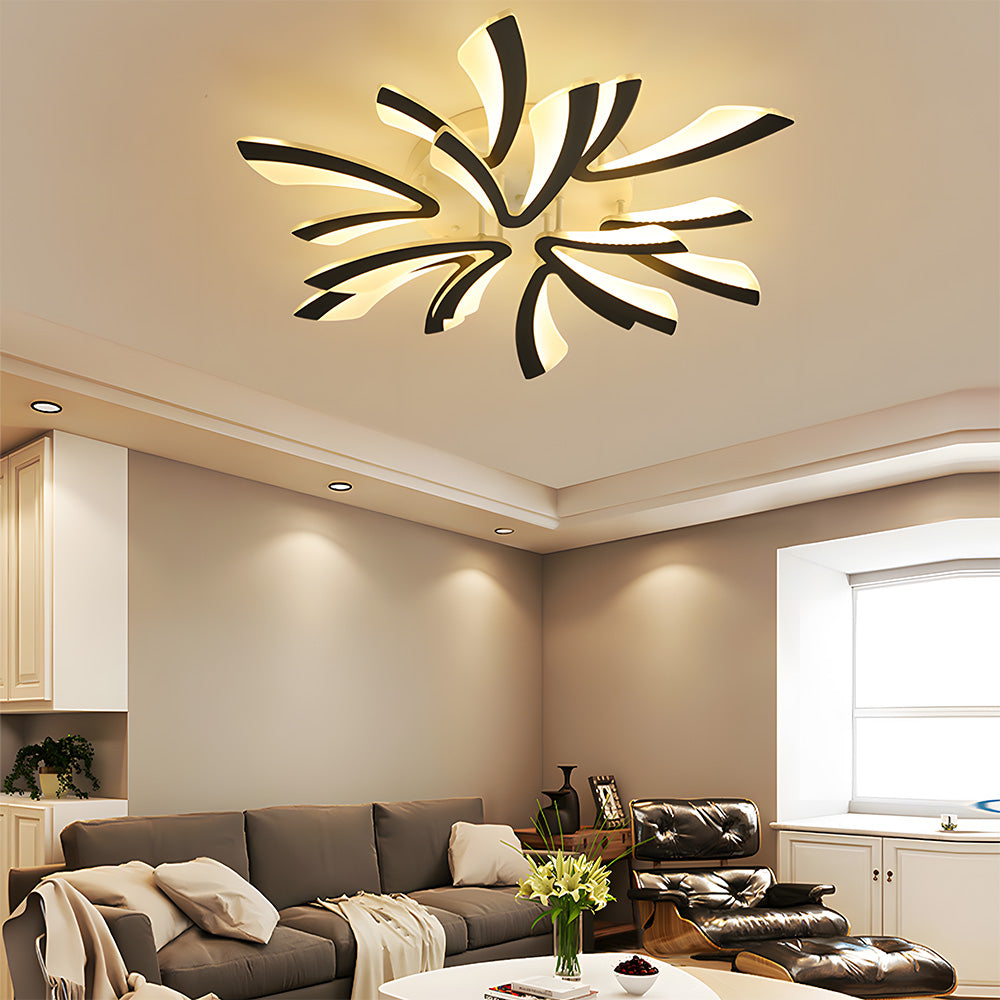 Nordic Petal Acrylic Living Room Ceiling Lights