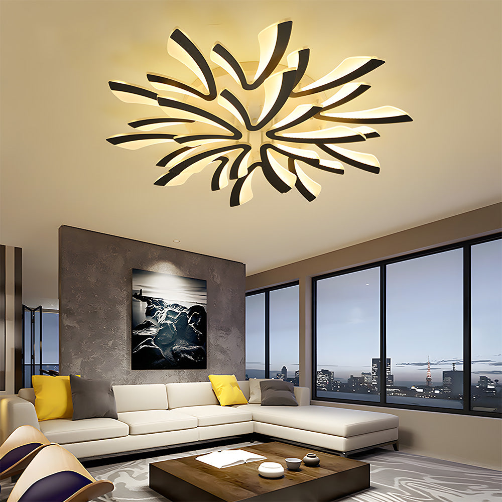 Nordic Petal Acrylic Living Room Ceiling Lights