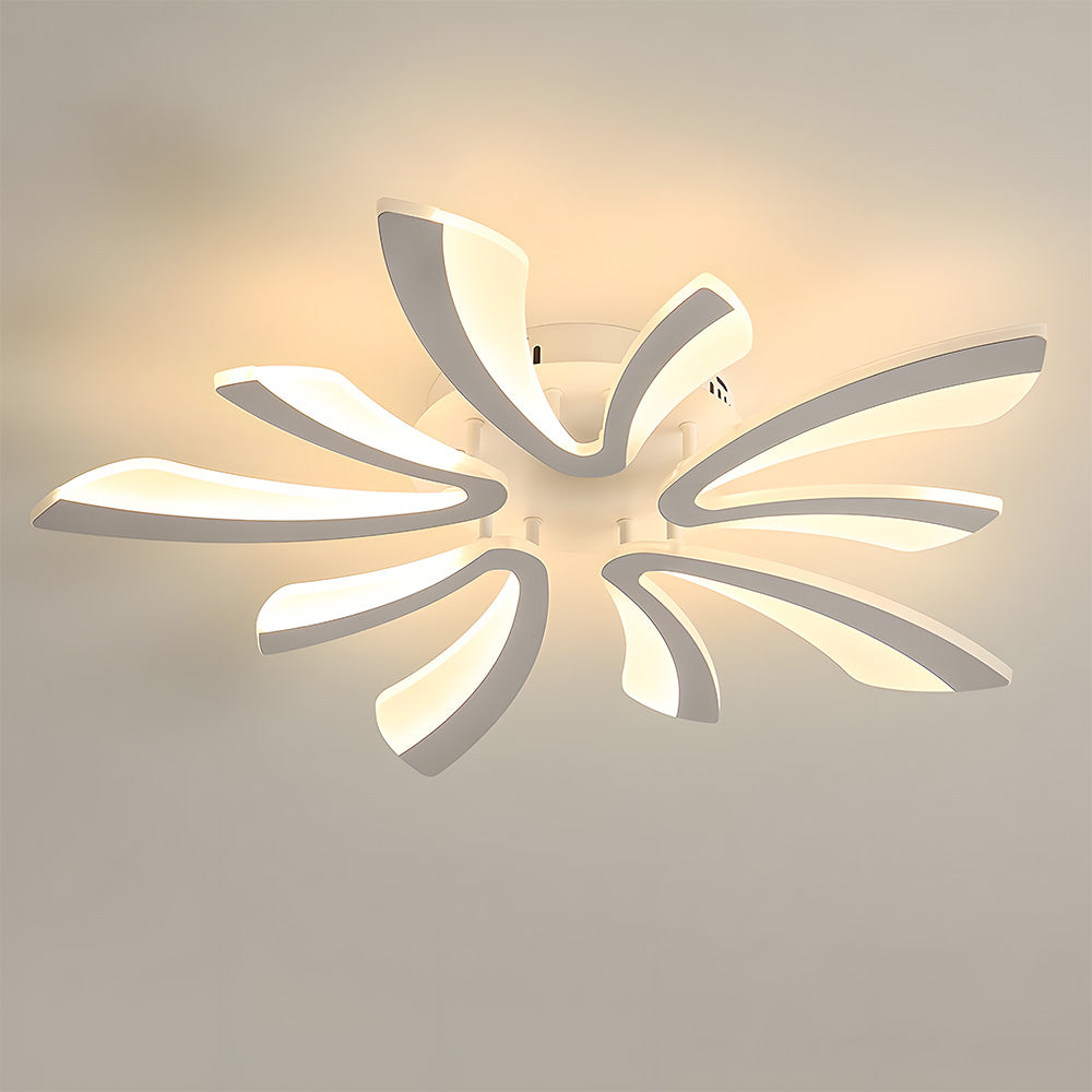 Nordic Petal Acrylic Living Room Ceiling Lights