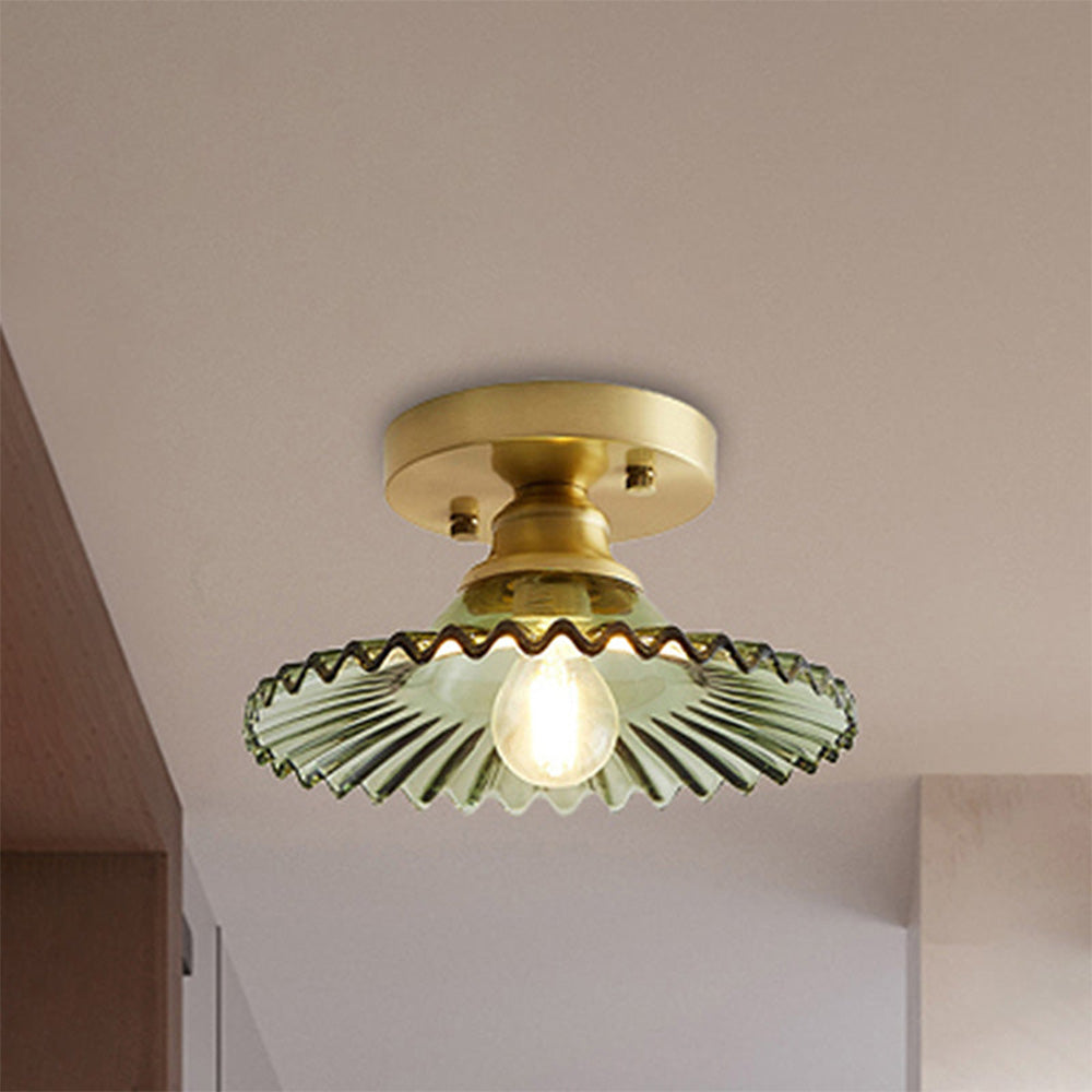 Nordic Glass Semi-Flush Mount Ceiling Light