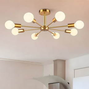 Nordic Iron Multi-Head Living Room Ceiling Lights