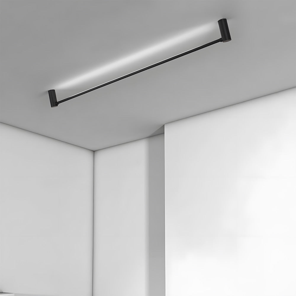 Nordic Minimalist Linear Black Ceiling Light