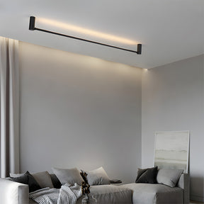 Nordic Minimalist Linear Black Ceiling Light