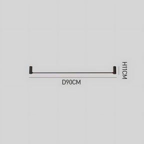 Nordic Minimalist Linear Black Ceiling Light