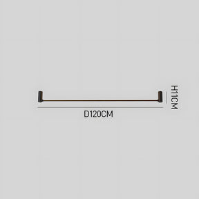 Nordic Minimalist Linear Black Ceiling Light