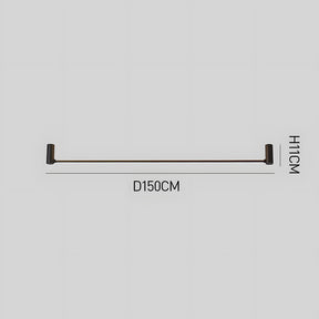 Nordic Minimalist Linear Black Ceiling Light