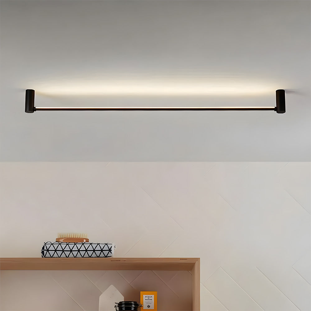 Nordic Minimalist Linear Black Ceiling Light