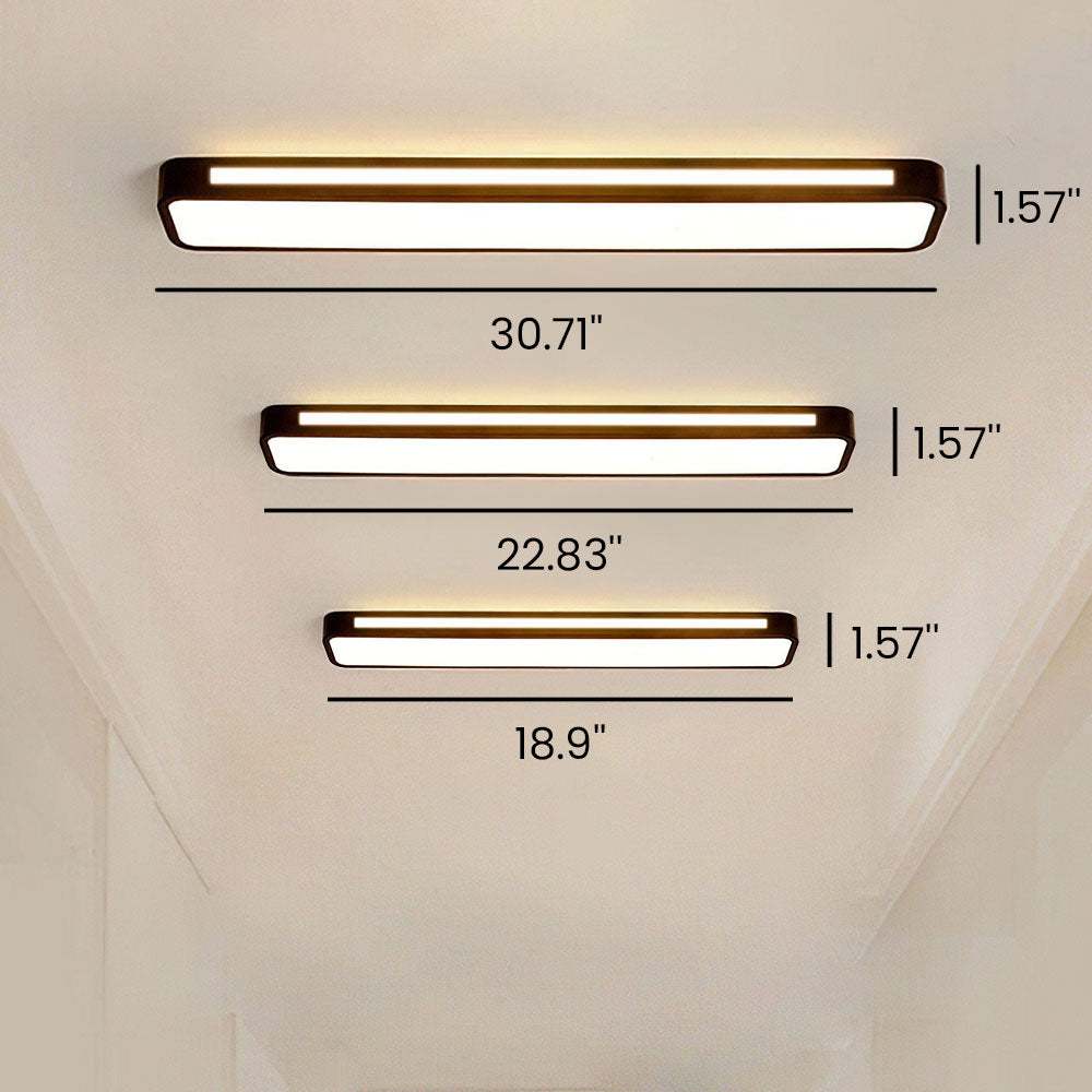 Modern Nordic Minimalist Long LED Ceiling Lighting