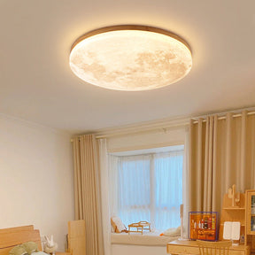 Simple Minimalist Moon Round LED Ceiling Light