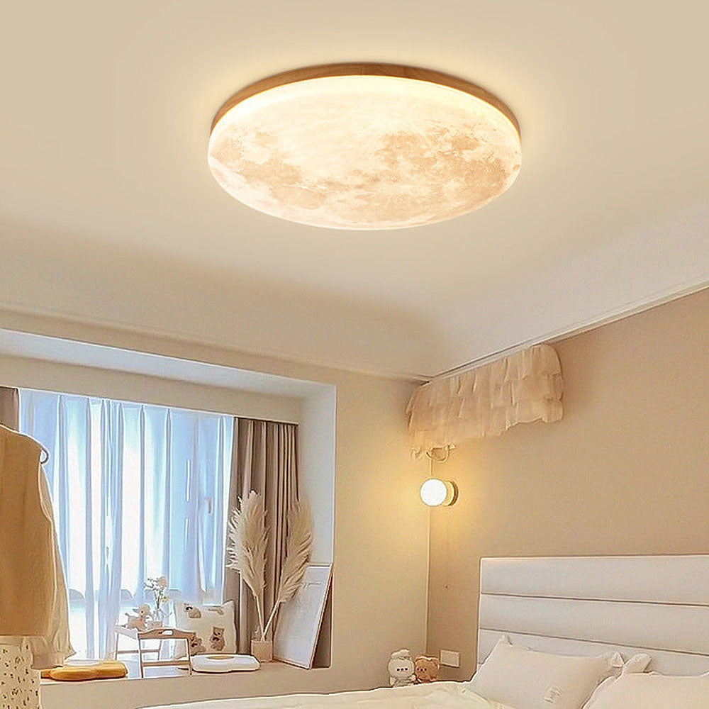 Lampsmodern Ceiling Lamp Simple Minimalist Moon Round LED Ceiling Light