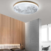 Simple Minimalist Moon Round LED Ceiling Light