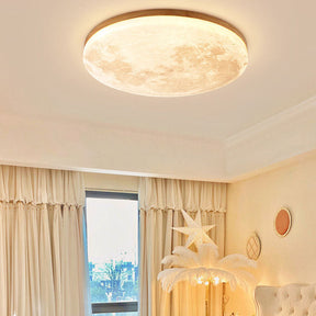 Simple Minimalist Moon Round LED Ceiling Light