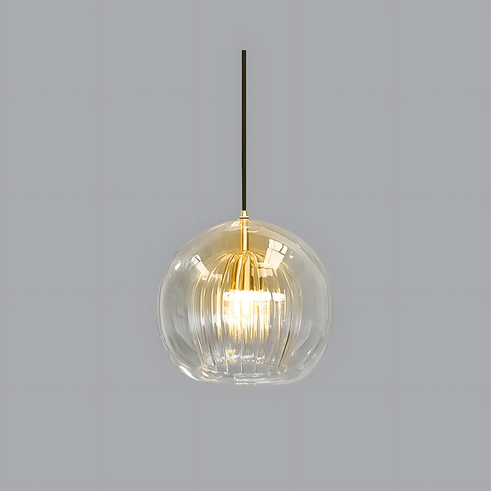 Nordic Modern Bedroom Spherical Glass Pendant Lights