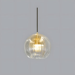 Nordic Modern Bedroom Spherical Glass Pendant Lights