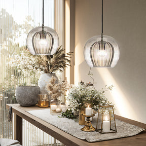 Nordic Modern Bedroom Spherical Glass Pendant Lights