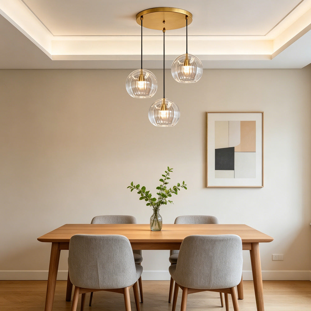 Modern Nordic Glass Pendant Light for Living Room, Kitchen
