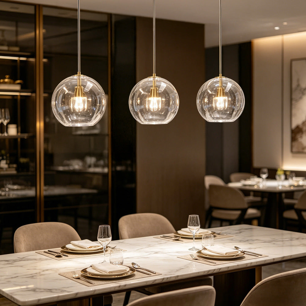 Modern Nordic Glass Pendant Light for Living Room, Kitchen