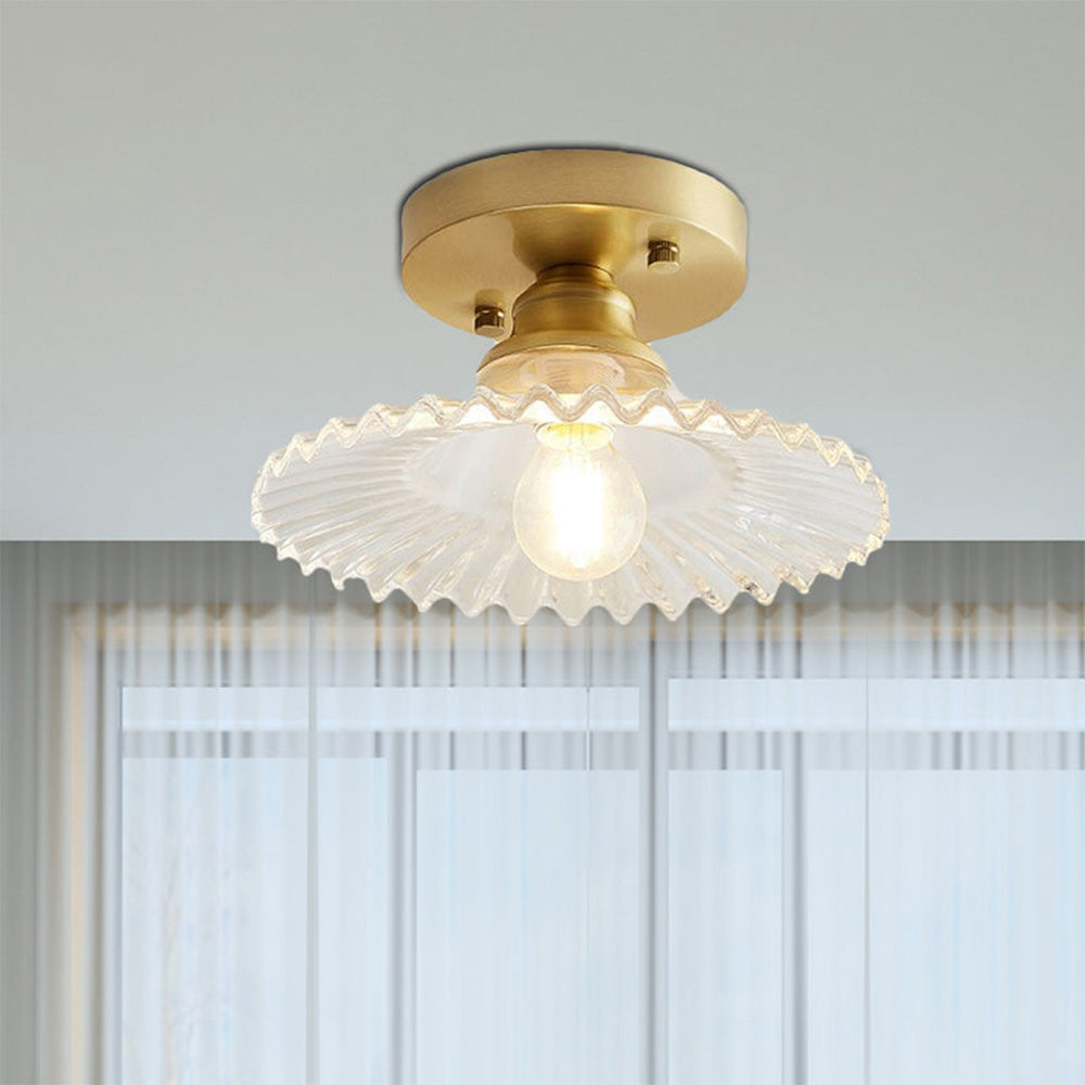 Nordic Glass Semi-Flush Mount Ceiling Light
