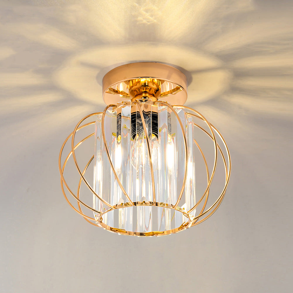 Nordic Simple Globular Glass Hallway Pendant Lighting