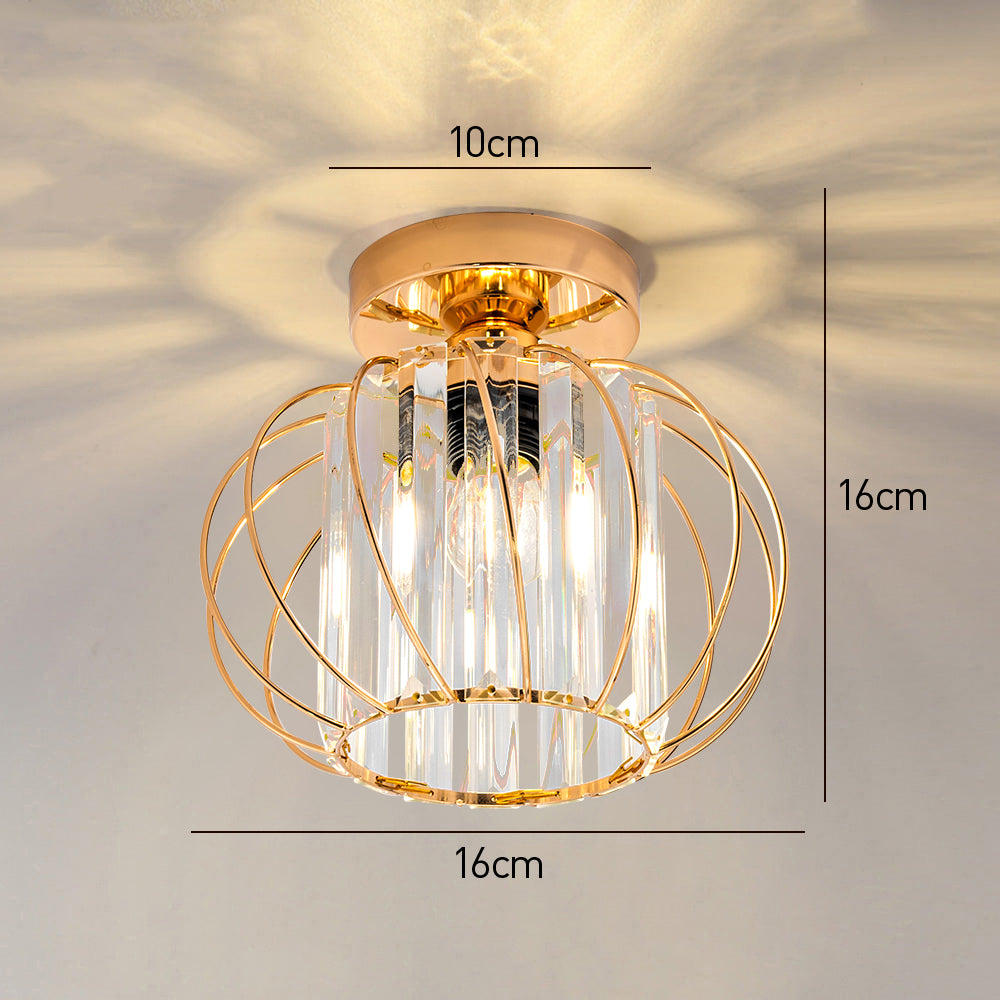 Set of 2 Simple Luxury Glass Hallway Ceiling Light