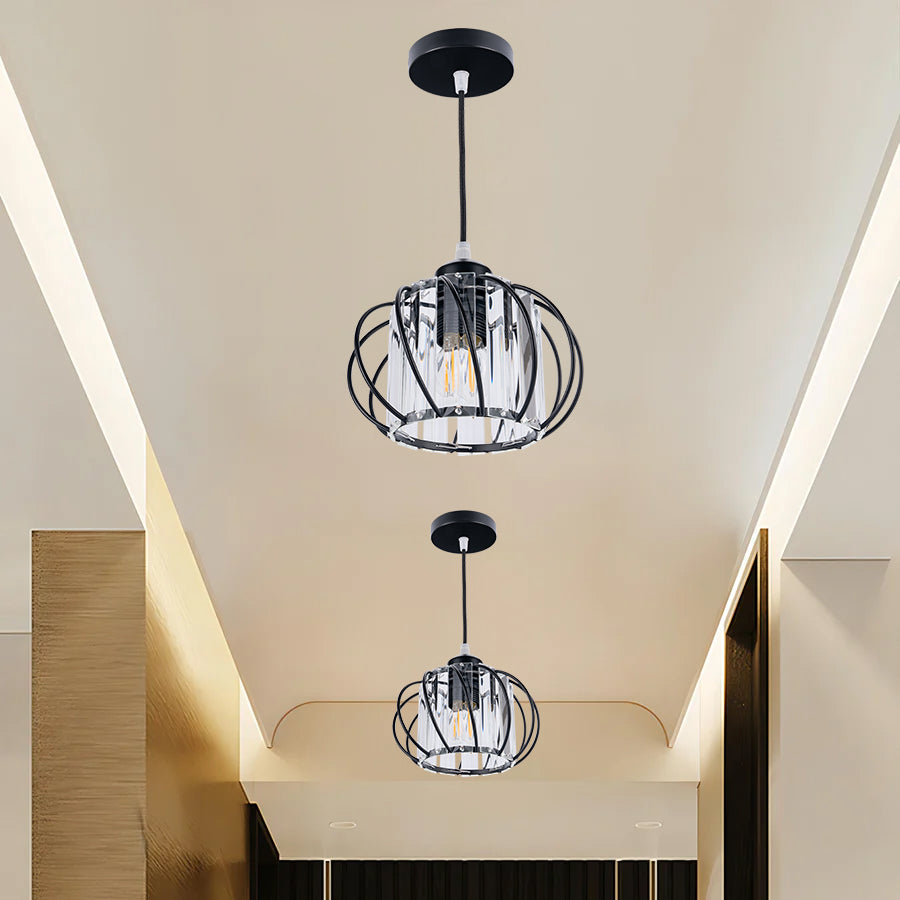 Nordic Simple Globular Glass Hallway Pendant Lighting
