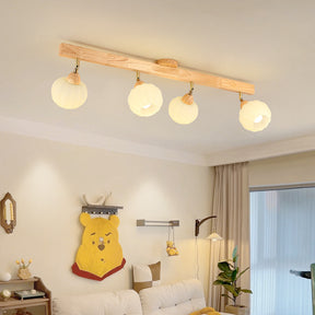 Cream Wood Track Lighting Living Room Light Track Ceiling