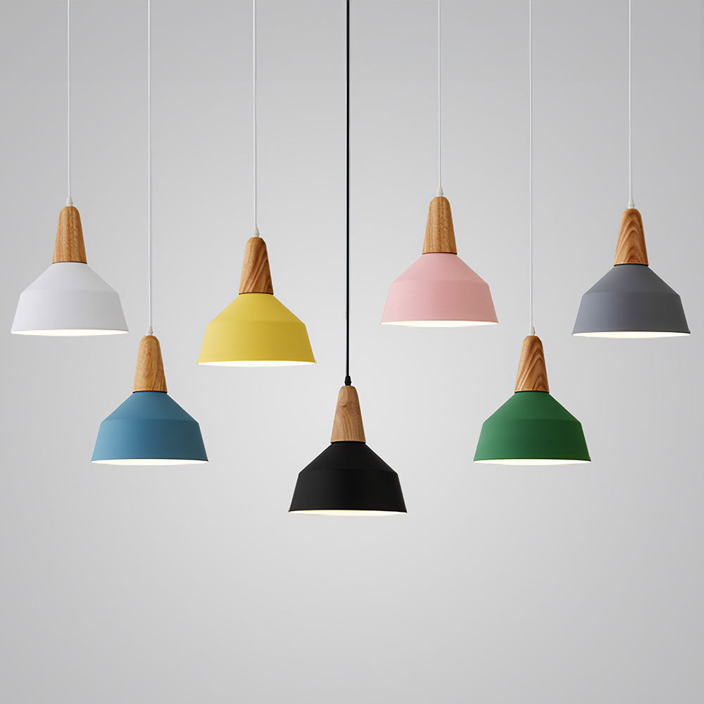 Nordic Simple Kitchen Island Colorful Pendant Lights