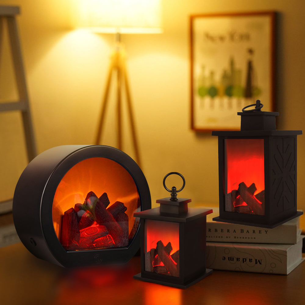 Compact Simulated Fireplace Light LED Christmas Lightings