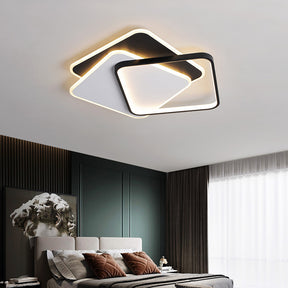 Industrial Iron Black Flush LED Ceiling Lights For Living Room