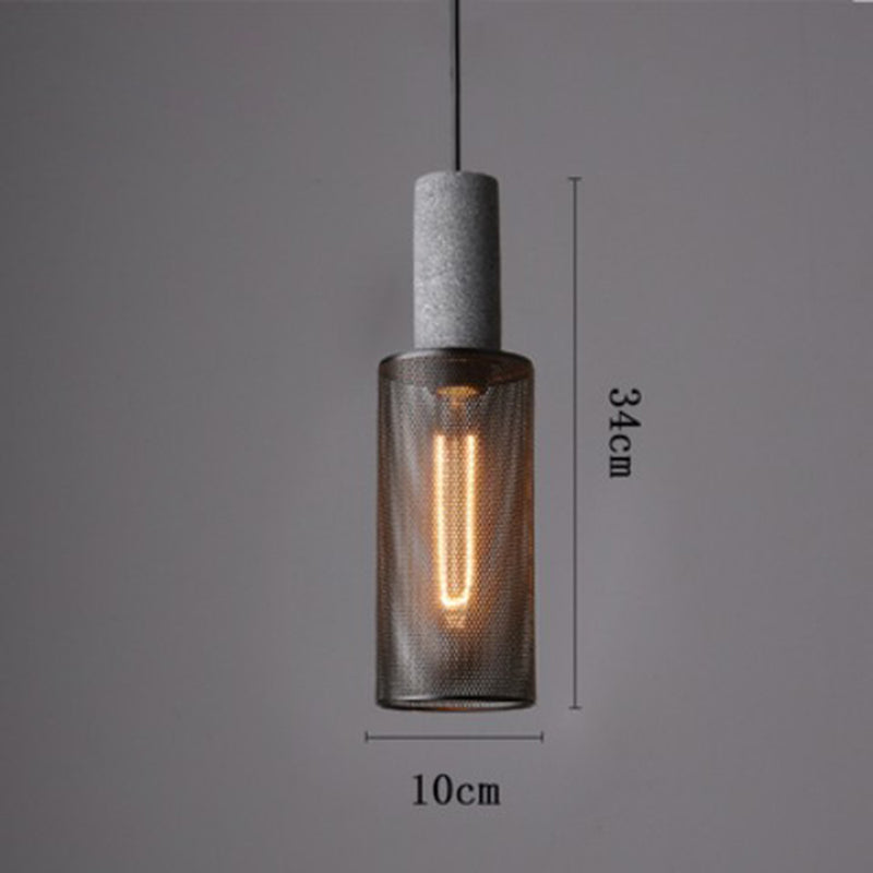 Modern Iron Grey Hanging Light Pendant Lampshade
