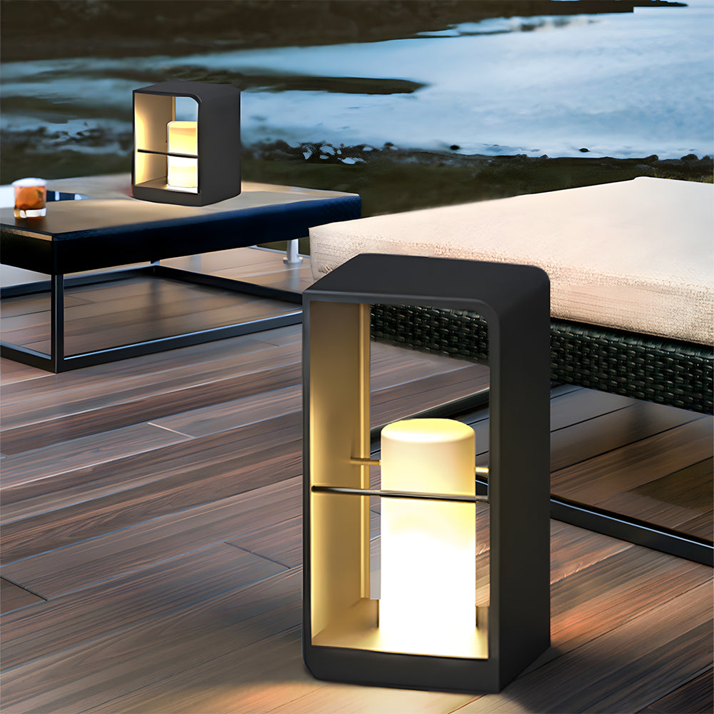 Minimalist Solar Garden Lights Waterproof Post Lights